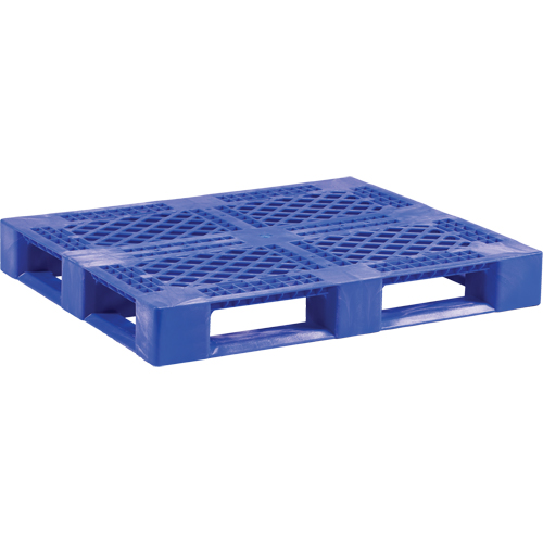 Medium-Duty Food Grade Plastic Pallet, 48" L x 40" W x 6-1/10" H, 4-Way Entry Sécurité Médic