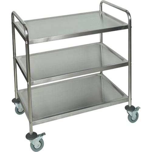 Shelf Cart, 3 Tiers, 21" W x 37" H x 23-1/2" D, 200 lbs. Capacity Sécurité Médic