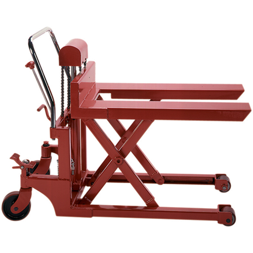 Scissor Pallet Lifter, 44" L x 27" W, Steel, 1100 lbs. Capacity Sécurité Médic