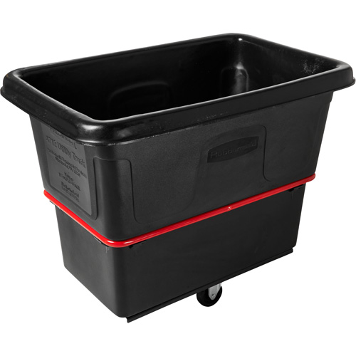 Chariot cubique utilitaire &agrave; usage intensif, Plastique recycl&eacute; noir, 43-1/4" lo x 28" la x 33-3/4" h, Volume 12 pi³, Capacit&eacute; 800 lb Sécurité Médic