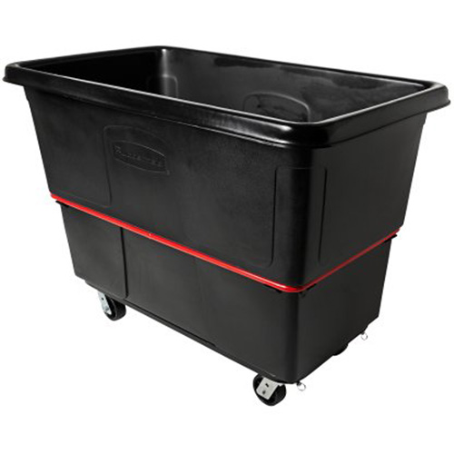 Chariot utilitaire &agrave; usage intensif, Plastique recycl&eacute; noir, 59"/34-5/8" lo x 34"/59-1/64" la x 42-1/16"/42-7/8" h, Volume 27 pi³, Capacit&eacute; 1200 lb Sécurité Médic