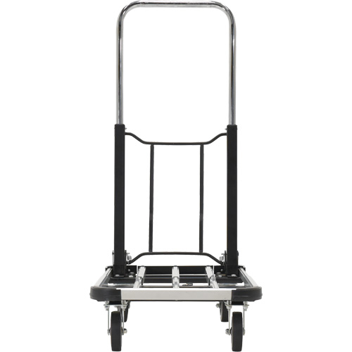 Chariot &agrave; plateforme repliable, Acier inoxydable, 300 lb, 28" lo x 16" la, Hauteur 33-1/2" Sécurité Médic