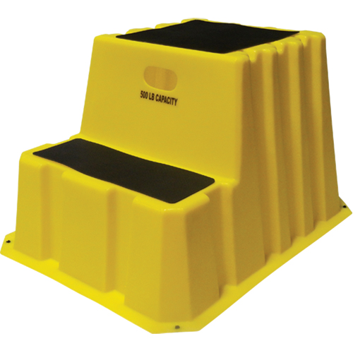 Nestable Industrial Step Stools, 2 Steps, 33" x 25-3/4" x 24" High Sécurité Médic
