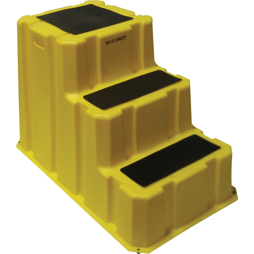 Nestable Industrial Step Stools, 3 Steps, 42" x 25-3/4" x 29" High Sécurité Médic