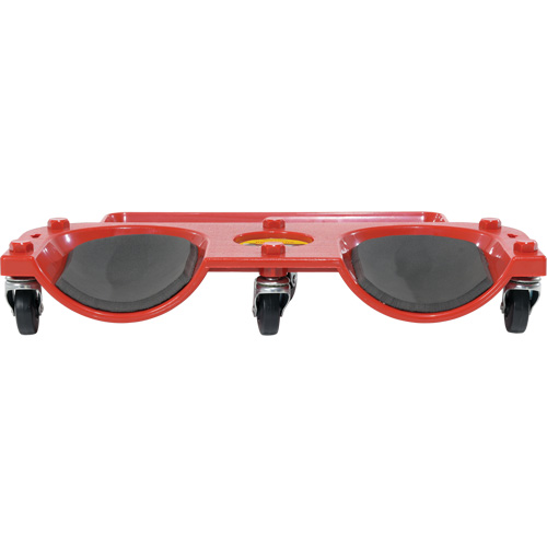 Rolling Knee Dolly, Plastic, Red, 350 lbs. Capacity Sécurité Médic
