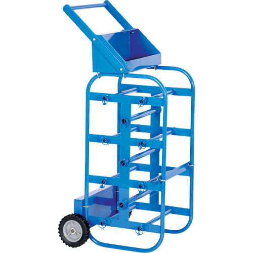 Portable Wire Reel Caddy, Steel, 11 Rod, 19-1/2" W x 43-1/4" H x 17-1/2" D, 150 lbs. Capacity Sécurité Médic