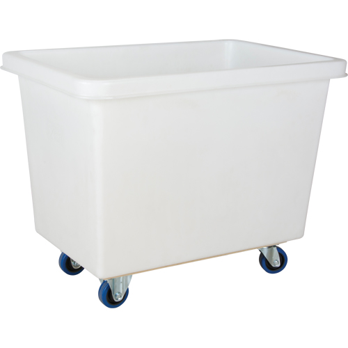 Tapered Wall Box Truck, White Polyethylene, 39" L x 27" W x 31" H, 12 cu. ft. Volume, 600 lbs. Capacity Sécurité Médic