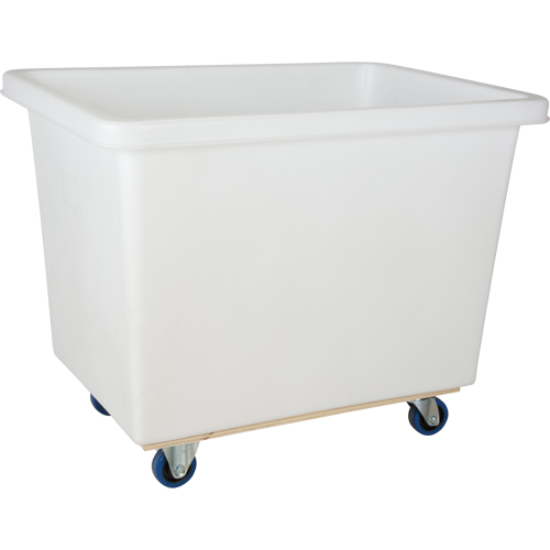 Tapered Wall Box Truck, White Polyethylene, 43" L x 30" W x 34" H, 16 cu. ft. Volume, 600 lbs. Capacity Sécurité Médic