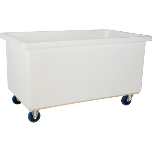 Straight Wall Box Truck, White Polyethylene, 57" L x 34" W x 33" H, 22 cu. ft. Volume, 600 lbs. Capacity Sécurité Médic