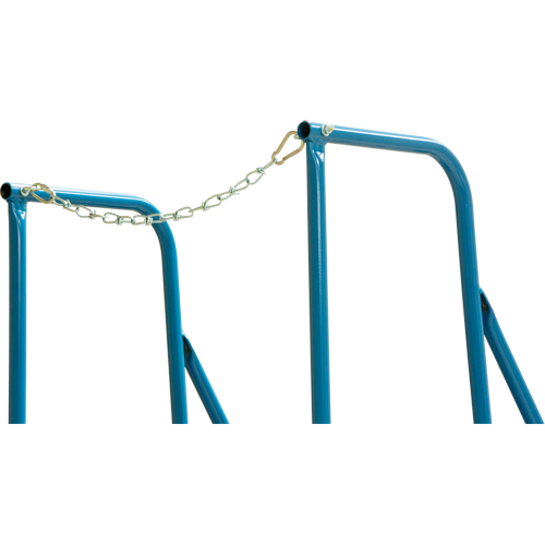 Trailer Access Rolling Ladder with Rails, 4 Steps, 22" Step Width, 37" Platform Height, Steel Sécurité Médic