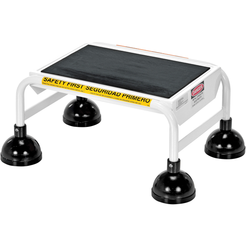 &eacute;chelles Stop-Step, 1 marches, Largeur de la marche 16", Hauteur de la plateforme 9-9/16", Acier Sécurité Médic