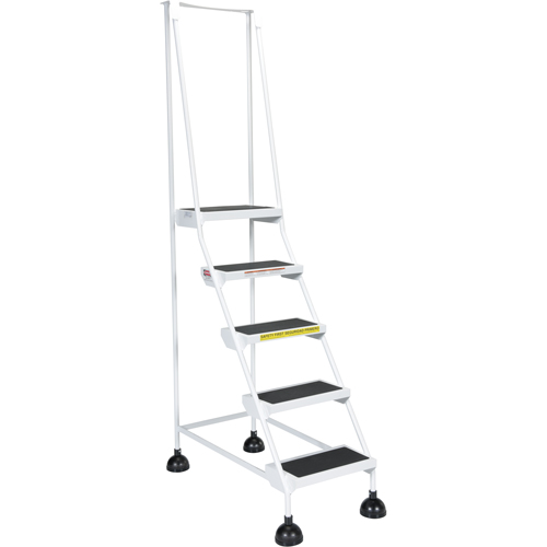 &eacute;chelles Stop-Step pour travaux l&eacute;gers, 5 marches, Largeur de la marche 16", Hauteur de la plateforme 47-11/16", Acier Sécurité Médic