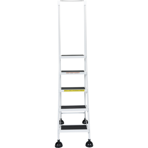 &eacute;chelles Stop-Step pour travaux l&eacute;gers, 5 marches, Largeur de la marche 16", Hauteur de la plateforme 47-11/16", Acier Sécurité Médic