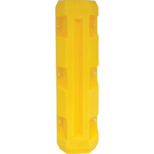 Protecteur de colonne &eacute;troite, Ouverture int&eacute;rieure 6" x 6", 12" lo x 12" la x 42" h, Jaune Sécurité Médic