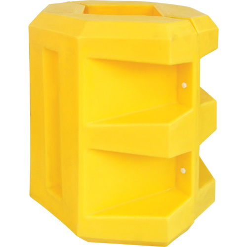 Short Column Protector, 10" x 10" Inside Opening, 24" L x 24" W x 24" H, Yellow Sécurité Médic