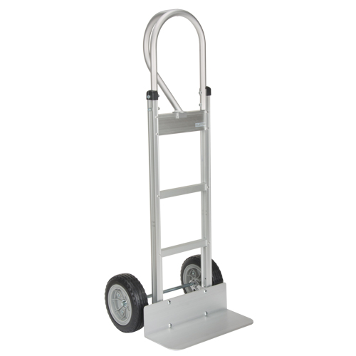 Knocked Down Hand Truck, P-Handle Handle, Aluminum, 52-1/8" Height, 500 lbs. Capacity Sécurité Médic