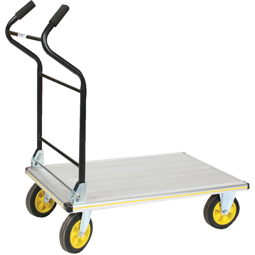 Folding Ergo-Handle Platform Truck, Aluminum, 660 lbs., 35-1/2" L x 24" W, 41" High Sécurité Médic