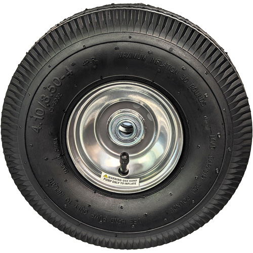 Replacement Pneumatic Tire for Hand Truck, 10" (254 mm), 350 lbs. Capacity Sécurité Médic