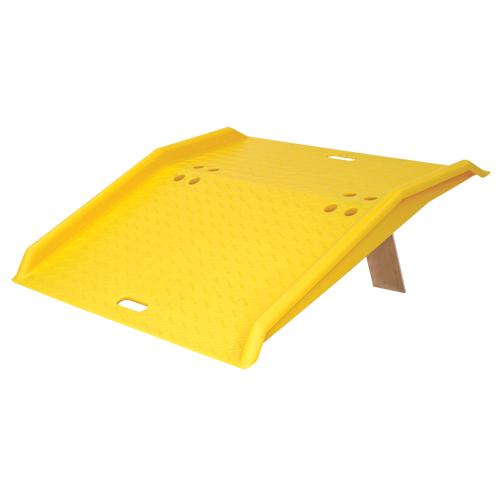 Rampe de quai de chargement portable en poly pour diable, Capacit&eacute; de charge 750 lb, 36" lo x 35" la x 5" h Sécurité Médic