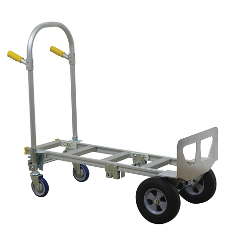 SPTN-JR-T18-SR Spartan Jr. Convertible Hand Truck, Aluminum, 1000 lbs. Capacity Sécurité Médic