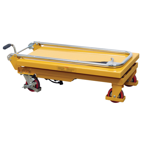 Table &eacute;l&eacute;vatrice &agrave; ciseaux hydraulique, 17,75" lo x 27,5" la/27-1/2" lo x 17-3/4" la, Acier, Capacit&eacute; 330 lb Sécurité Médic