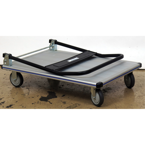 Folding Handle Platform Truck, Aluminum, 350 lbs., 29" L x 18-1/2" W, 34-1/2" High Sécurité Médic