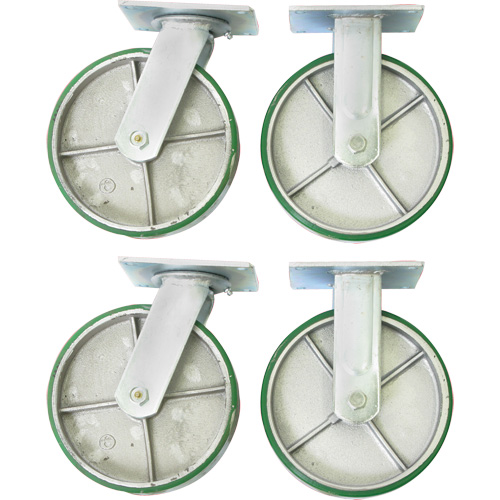 8" Caster Set for Platform Truck Sécurité Médic
