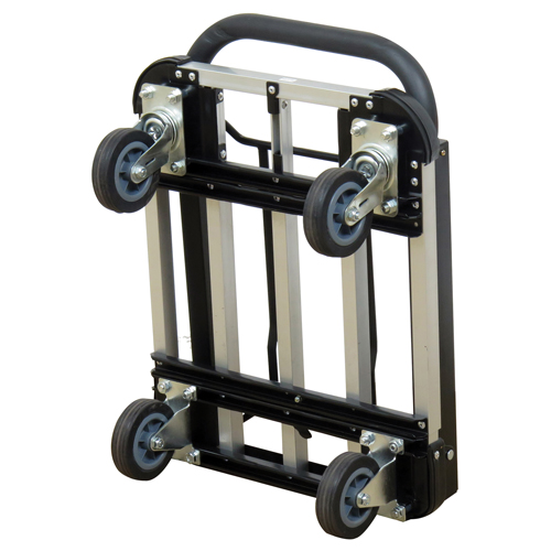 Folding Handle Platform Truck, Aluminum, 300 lbs., 28" L x 16" W, 37.75" High Sécurité Médic