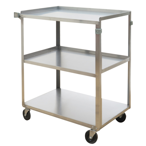 Chariots &agrave; tablette, 3 Tiers, 17-5/8" la x 33" h x 27-1/8" p, Capacit&eacute; 300 lb Sécurité Médic
