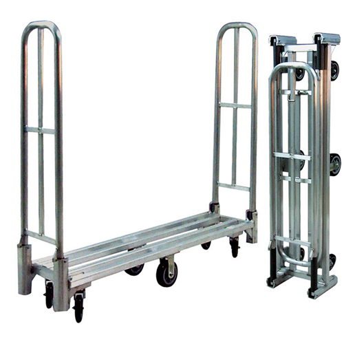 Chariot utilitaire pliant en aluminium U-Boat, 16" la x 60" lo, 1500 lb cap, Roues Polyur&eacute;thane Sécurité Médic