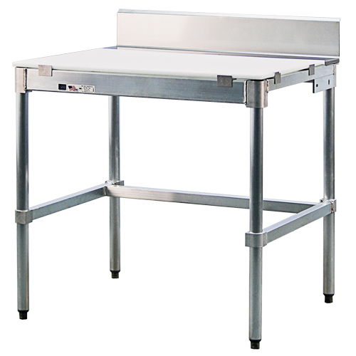 Poly-Top Workbench, 84" W x 24" D x 35-1/2" H, 1200 lbs. Capacity Sécurité Médic