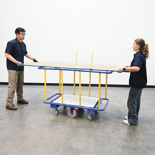 Horizontal Panel Cart, 63-7/16" x 28-1/2" x 40-15/16", 2000 lbs. Capacity Sécurité Médic