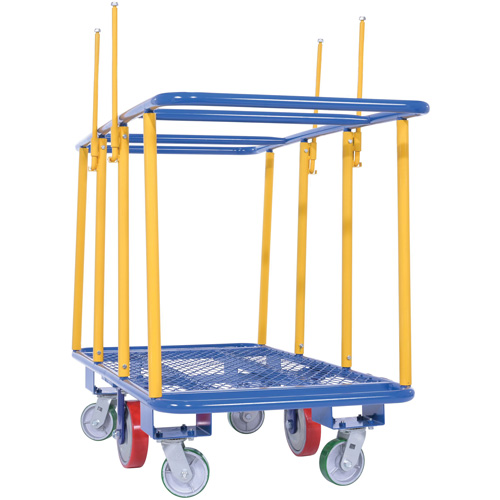 Horizontal Panel Cart, 63-7/16" x 28-1/2" x 40-15/16", 2000 lbs. Capacity Sécurité Médic