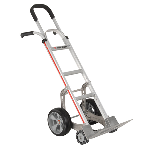 Self-Stabilizing Hand Truck, Combination Handle, Aluminum, 55'' Height, 500 lbs. Capacity Sécurité Médic