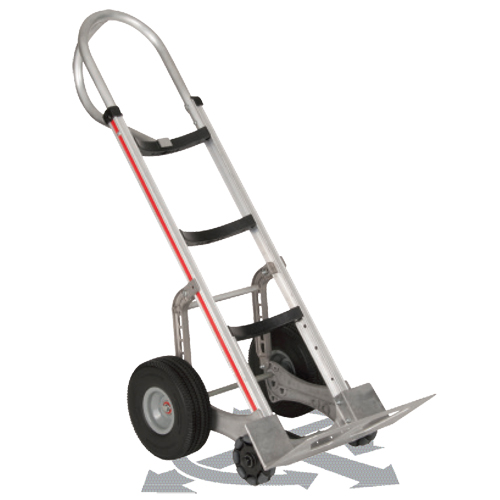 Self-Stabilizing Hand Truck, P-Handle Handle, Aluminum, 55'' Height, 500 lbs. Capacity Sécurité Médic
