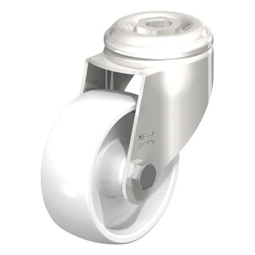 Roulette en nylon acier inoxydable, Pivotant, Diam&egrave;tre 5" (127 mm), Capacit&eacute; 265 lb (120 kg) Sécurité Médic