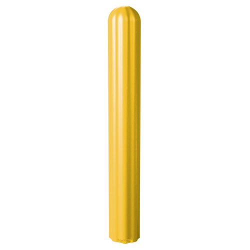 Ribbed Bollard Cover, 8" Dia. x 56" L, Yellow Sécurité Médic