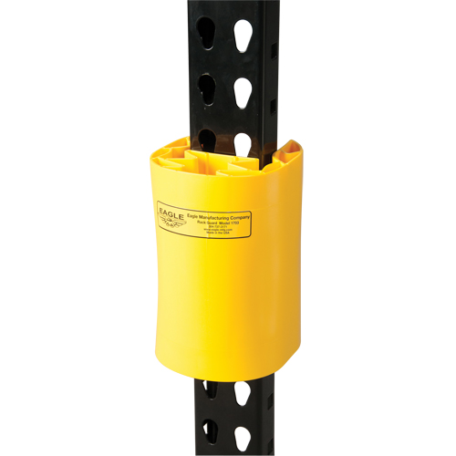 Polyethylene Rack Guard, 5" W x 6" L x 8" H, Yellow Sécurité Médic