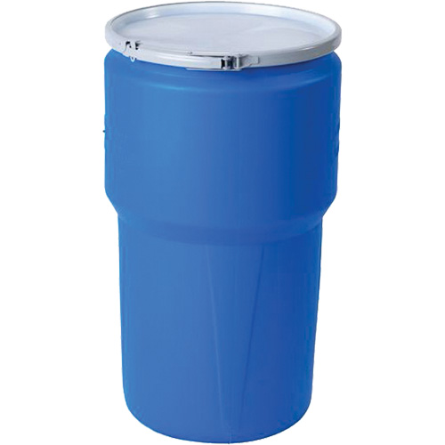 Nestable Polyethylene Drum, 14 US gal (11.7 imp. gal.), Open Top, Blue Sécurité Médic