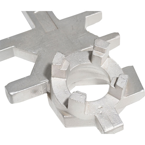 Cl&eacute; pour baril, Ouverture de 3/4"/2", Poign&eacute;e 9-1/2", Acier inoxydable Sécurité Médic