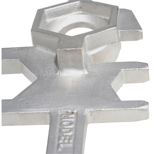 Cl&eacute; pour baril, Ouverture de 3/4"/2", Poign&eacute;e 9-1/2", Acier inoxydable Sécurité Médic