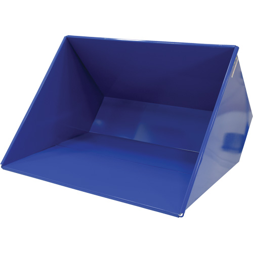 Conteneur autobasculeur, Acier, 3 vg³, Bleu Sécurité Médic