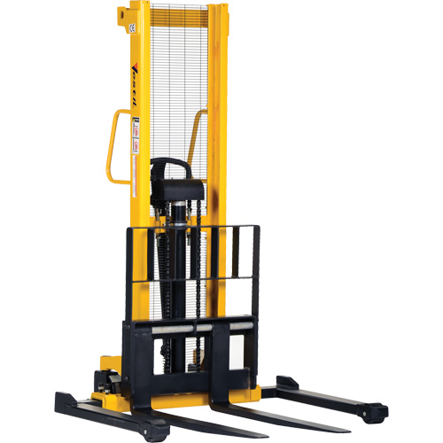 Gerbeur hydraulique manuel, Fonctionnement Pompe manuelle, Capacit&eacute; 2000 lb, Lev&eacute;e max 35" Sécurité Médic