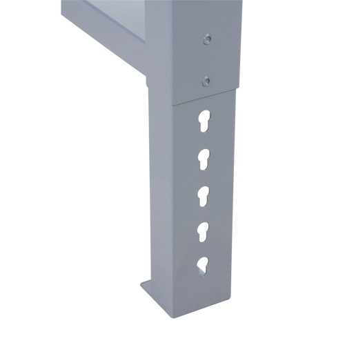 Pattes d'&eacute;tabli pour service industriel, Acier, 24" p x 34" h, Simple Sécurité Médic