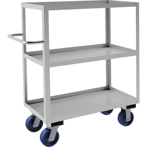 Industrial Grade Shelf Cart, 3 Tiers, 18-1/8" W x 47" H x 42" D, 1200 lbs. Capacity Sécurité Médic