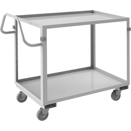 Industrial Grade Shelf Cart, 2 Tiers, 22-1/2" W x 36-1/2" H x 42-7/16" D, 600 lbs. Capacity Sécurité Médic