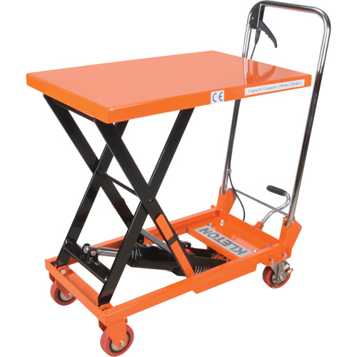Hydraulic Scissor Lift Table, 27-1/2" L x 17-3/4" W, Steel, 330 lbs. Capacity Sécurité Médic