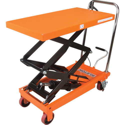 Hydraulic Scissor Lift Table, 35-3/4" L x 19-3/4" W, Steel, 770 lbs. Capacity Sécurité Médic