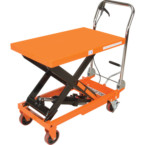 Table &eacute;l&eacute;vatrice &agrave; ciseaux hydraulique, 32" lo x 19-3/4" la, Acier, Capacit&eacute; 1100 lb Sécurité Médic