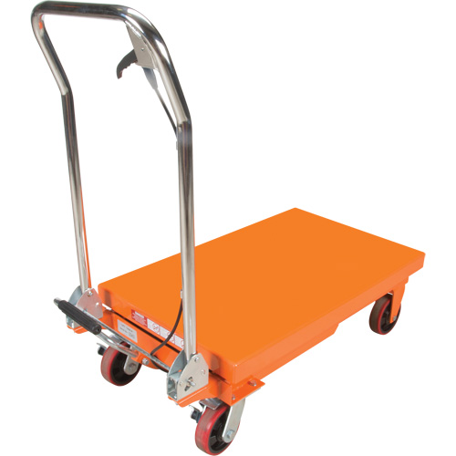 Table &eacute;l&eacute;vatrice &agrave; ciseaux hydraulique, 32" lo x 19-3/4" la, Acier, Capacit&eacute; 1100 lb Sécurité Médic